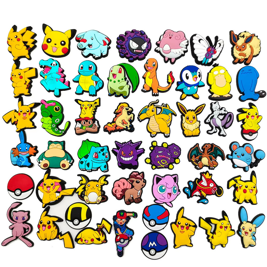 Bandai Pokémon Charmander Eevee Charizard Figuren, Schuh Charms Zubehör, 20/27/47-teiliges Set - Bild 5