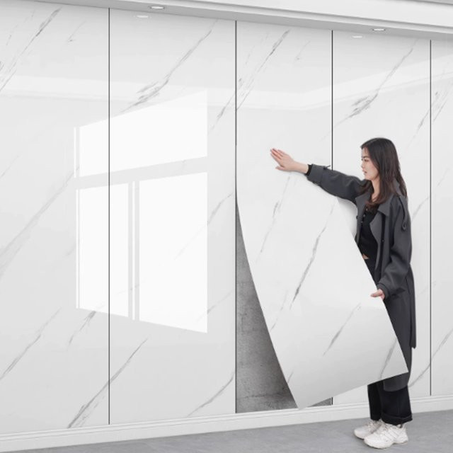 Selbstklebende Schaumstoff-Marmor-Tapete von ctzsoop, wasserdichte und schmutzabweisende Wandaufkleber in modernem Design für dein Wohnzimmer oder Schlafzimmer - Bild 1