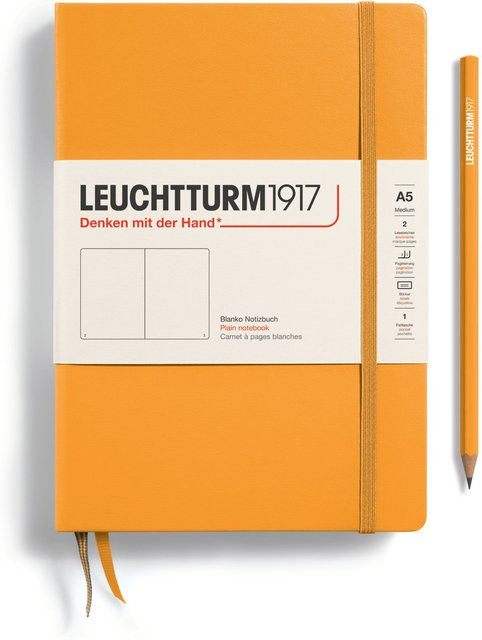 LEUCHTTURM1917 Notizbuch Medium blanko Hardcover A5 Rising Sun Orange - Bild 1