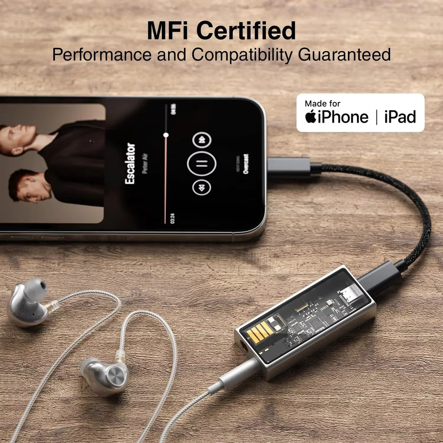 Questyle M15C Tragbarer USB DAC und Kopfhörerverstärker mit CS43198 Decoder in Silber mit USB-C Anschluss - Bild 4