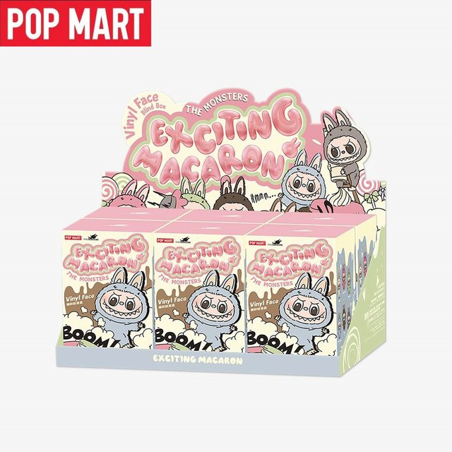 POP MART The Monsters Labubu Originals Macaron Vinyl Face, Plüschpuppe, 6-teiliges Set - Bild 1