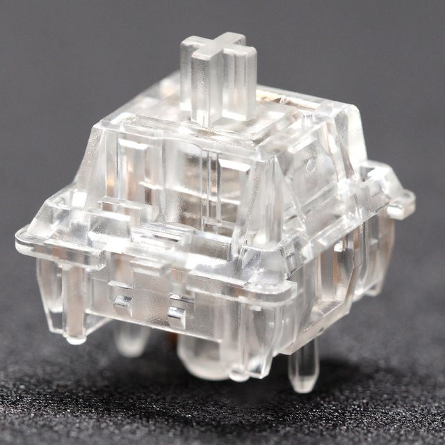 Mmd Fairy Switch taktile mechanische Tastatur-Switches transparent RGB SMD 5-Pin vorgeschmiert mit 62g Federkraft - Bild 1