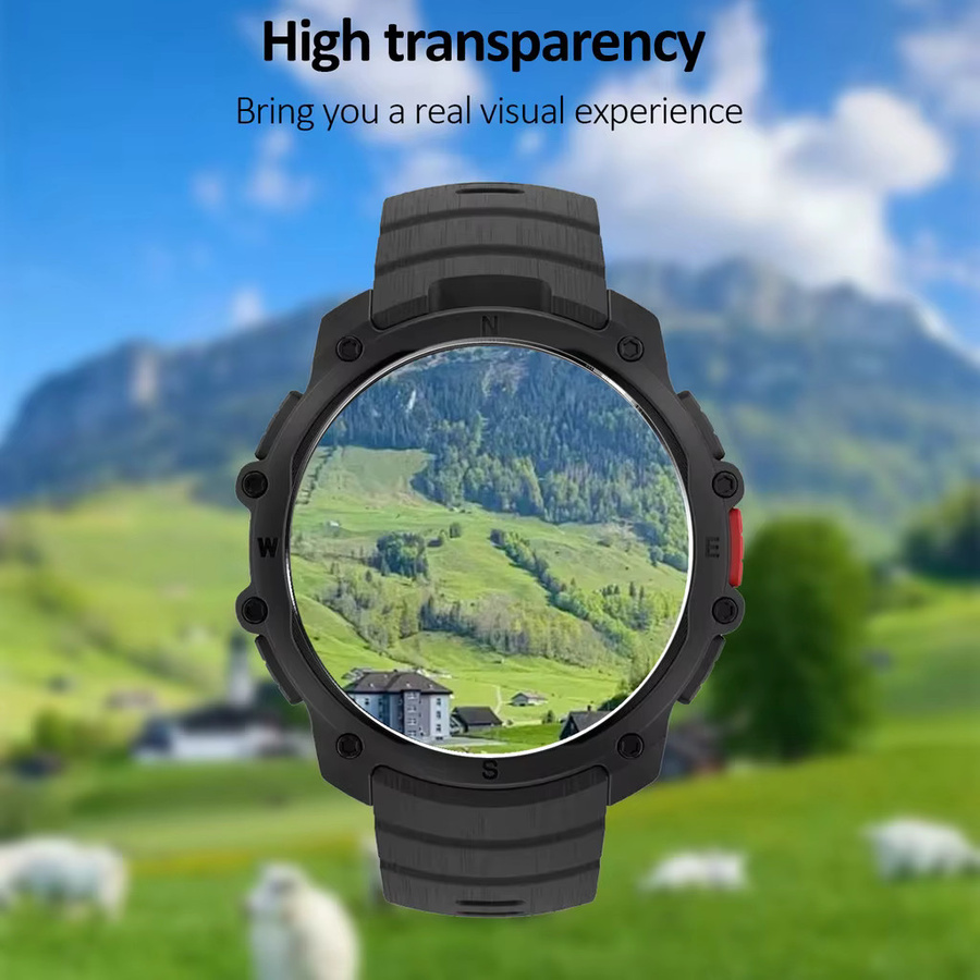Polar Displayschutzfolie für Polar Series Smartwatch, Glas, Schwarz - Bild 2