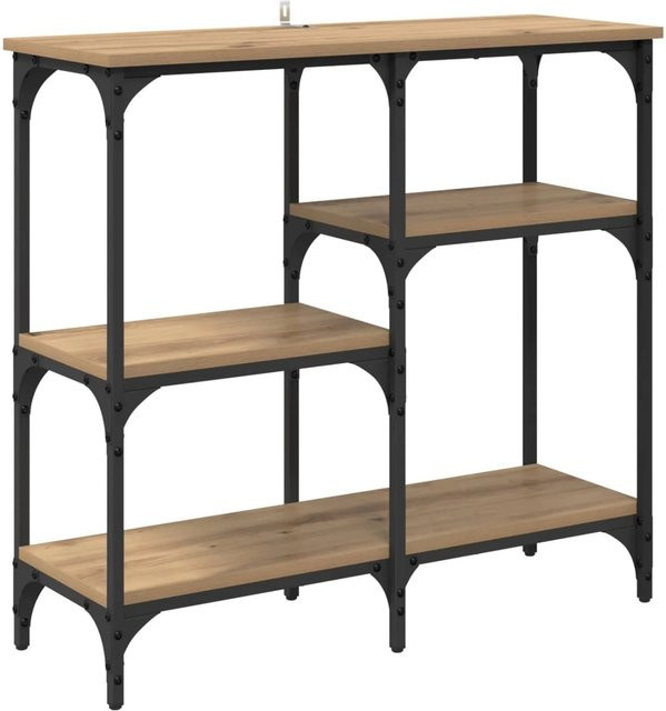 vidaXL Konsolentisch Artisan-Eiche im Industrie-Look, B/T/H: 80 x 29 x 75 cm - Bild 1