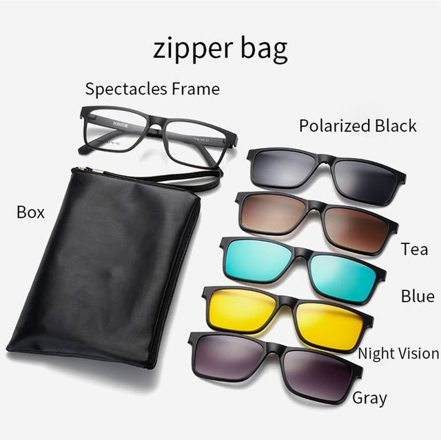 MOMOJA Korrekturbrille TR90, Vollrand, rechteckig, Herren, grau - Bild 1