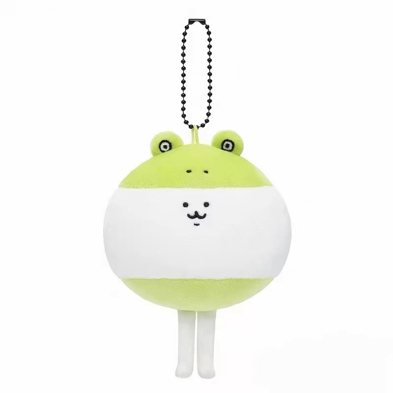 Bandai Bären-Frosch Plüsch-Schlüsselanhänger, Grün - Bild 4