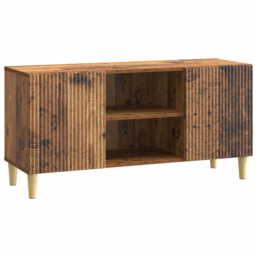 vidaXL TV-Schrank aus Holzwerkstoff in Vintage-Optik, Braun, B/T/H: 102 x 34,5 x 50 cm - Bild 2