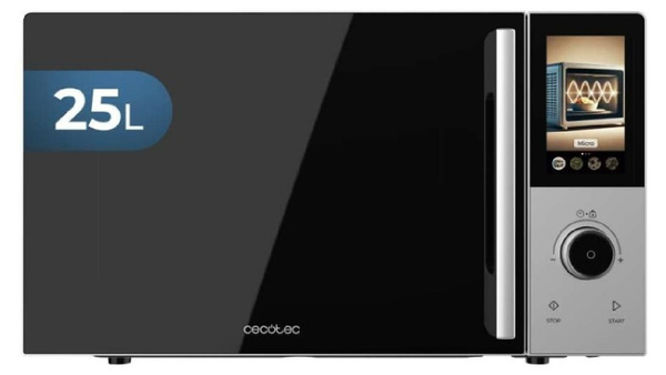 Cecotec Digitale Mikrowelle Convection 2500 Touch mit Grill und Heißluft, 25 l, 900 W Mikrowelle, 1200 W Grill, 2200 W Heißluft