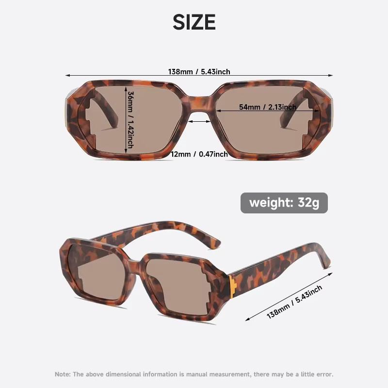 Blanche Michelle Sonnenbrille, Rechteck, Vollrand, Kunststoff, Unisex - Bild 2