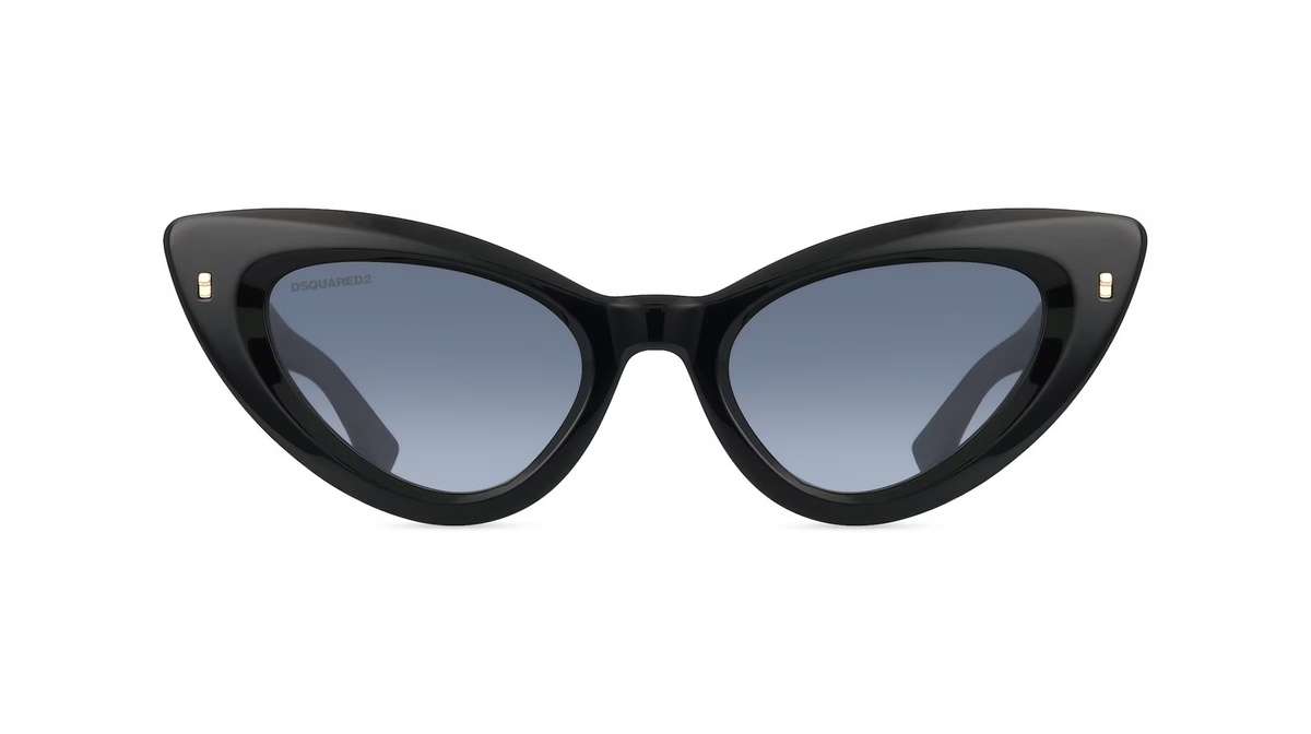 Dsquared2 D2 0092/S Sonnenbrille Butterfly, Vollrand, Acetat, schwarz, Damen - Bild 1