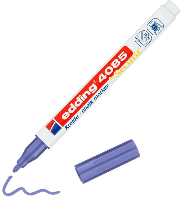 edding 4085 Kreidemarker in Violett-Metallic mit Bullet-Spitze - Bild 1