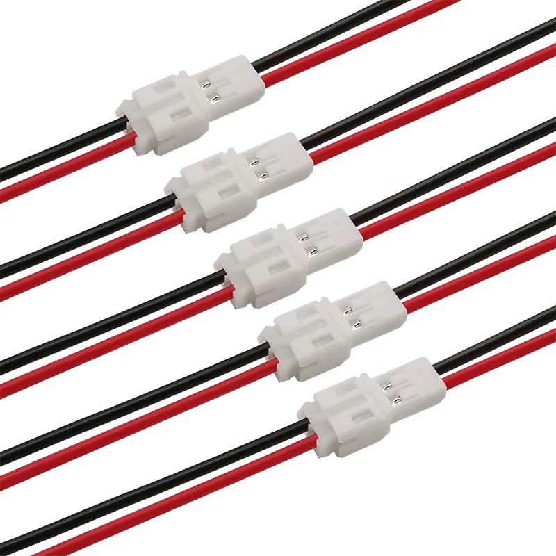 ALLiSHOP JST PH 2.0 2Pin Stecker Set mit Kabel 200mm, Männlich und Weiblich, Weiß - Bild 2