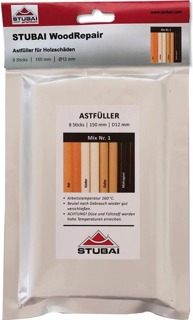 Stubai Astfüller Wood-Repair Mix Pack in Multicolor, 8 Stück mit einer Länge von 150 mm - Bild 1