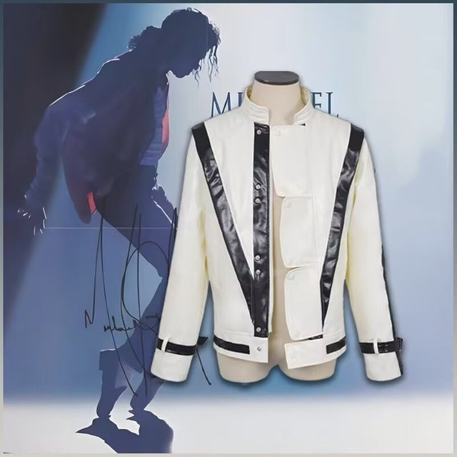 HHYRCOS Michael Jackson Thriller-Jacke, weiß - Bild 1
