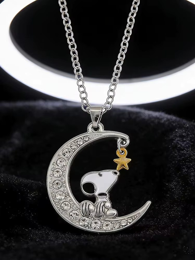New Moon Anhänger-Halskette, Silber, Diamant, Zirkonia - Bild 4