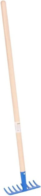 Galaflor Kinderrechen Blau mit Holzstiel und Metallzinken, Höhe: 76 cm - Bild 1