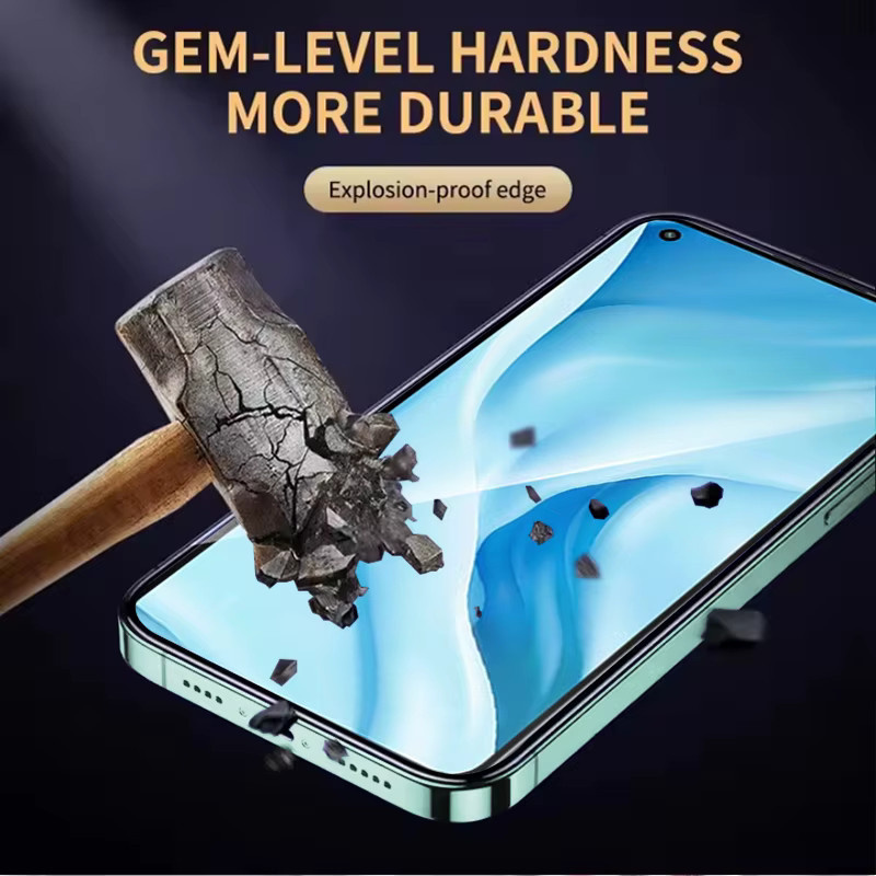 3er-Set Upgrade gehärtetes Glas Displayschutzfolie für Xiaomi Mi 11 Lite 5G, transparent, mit Fingerabdruck-Entsperrung und vollständiger Abdeckung - Bild 5