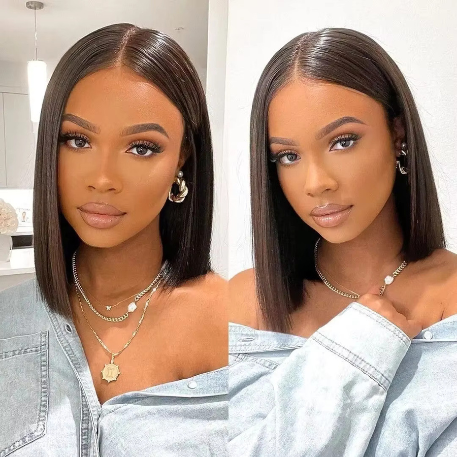 FUGANGXIU Haar Extensions, Indisches Haar, Gerade, Schwarz, Damen - Bild 2