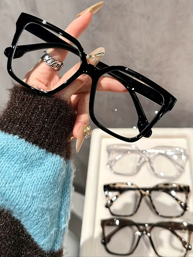 CAIPAI Lesebrille, Vollrand, square, Kunststoff, transparent - Bild 2