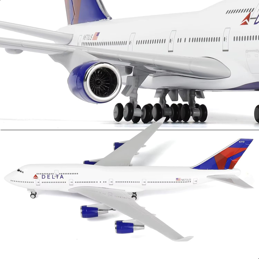 ZOCO Delta 747 Flugzeugmodellbausatz, Metall, ab 14 Jahre - Bild 2