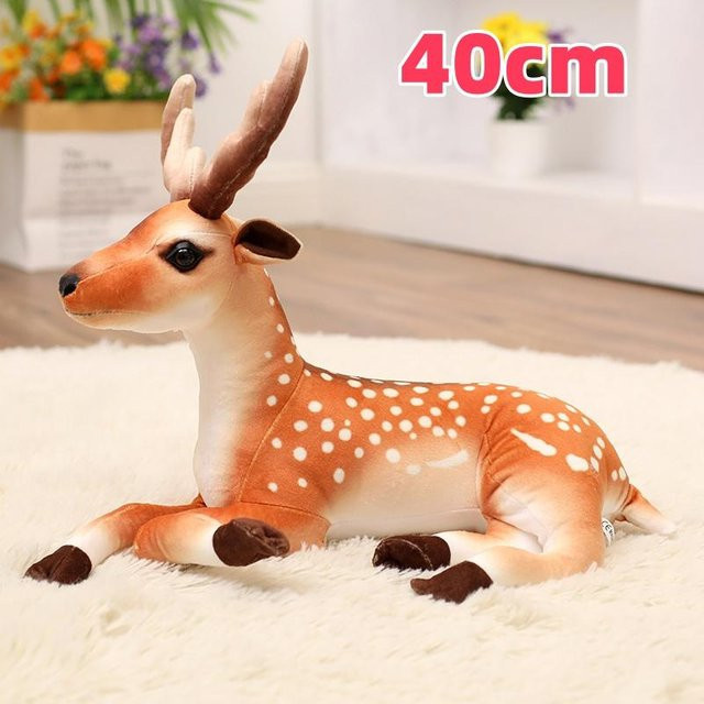 Yiran toy Wald-Sikahirsch Plüschtier, braun - Bild 1