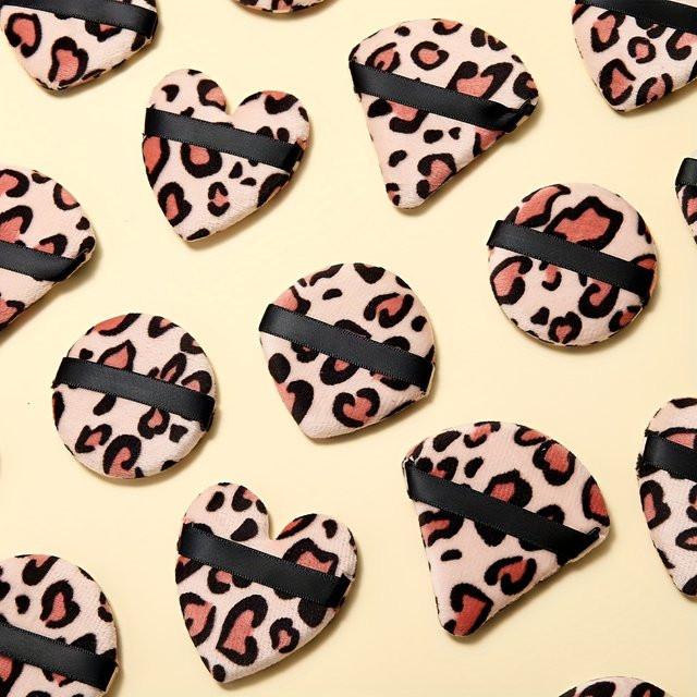 HUAZDS Puderquasten-Set, 10-teilig, Animal-Print, Unisex - Bild 1