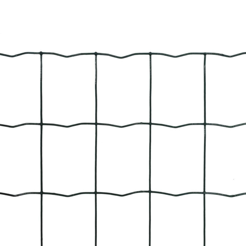 vidaXL Euro Zaun Schweißgitter aus Stahl mit PVC-Beschichtung in Grün, B: 10 m, H: 1,2 m - Bild 2