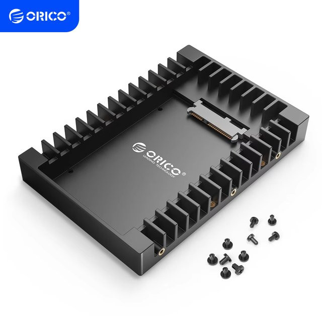 ORICO Festplatten-Caddy für 2,5 Zoll HDD und SSD, SATA 3.0, Schwarz - Bild 1
