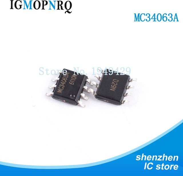 50 Stück MC34063 MC34063A Power Chip in Schwarz, SOP-8 Elektronik-Bauteile - Bild 1