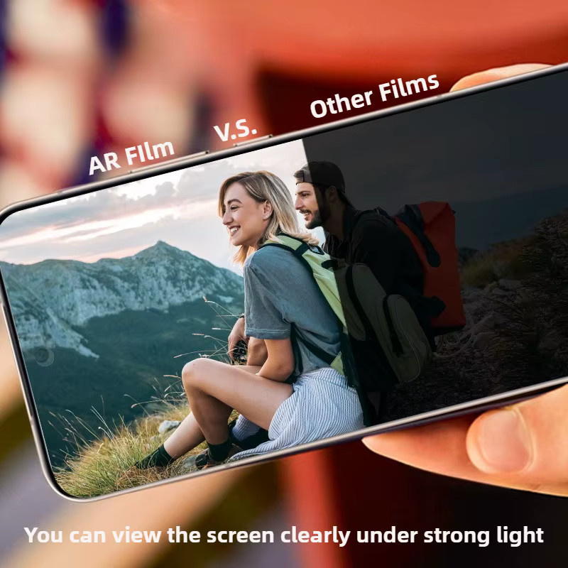 2 Stück AR Antireflexions-Frontscheibenschutz für Apple iPhone Air 17 Pro Max, transparente HD-Schutzfolie mit Installationswerkzeug - Bild 2