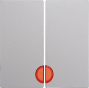 Berker Wippe pws mit roter Linse in Weiß - Bild 1