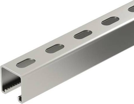OBO Bettermann Profilschiene MSL4141P3000A4 in Silber, Länge: 3 m - Bild 1