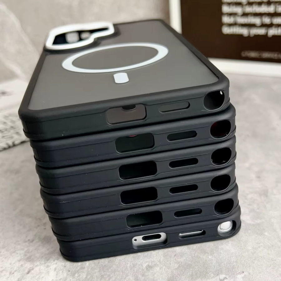 Robuste Samsung Handyhülle mit Magnetfunktion und Sturzschutz in Weiß für Galaxy S26 Ultra S25 S24 S23 S25 Plus S25FE S24FE kompatibel mit MagSafe - Bild 3