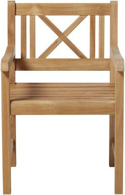 Cinas Gartenstuhl Rosenborg aus Teakholz in Braun, B/H/T: 59 x 89 x 59 cm - Bild 1