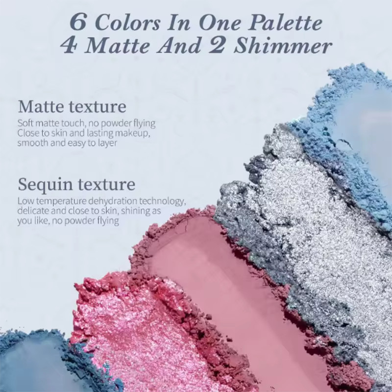 Flower Knows Shell's Jewel Collection Lidschatten-Palette, 6 Farben - Bild 2