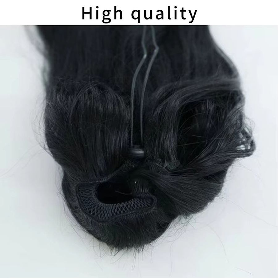 Dula A Hair Body Wave Pferdeschwanz, Clip-in-Haarverlängerung, Schwarz, Damen - Bild 4