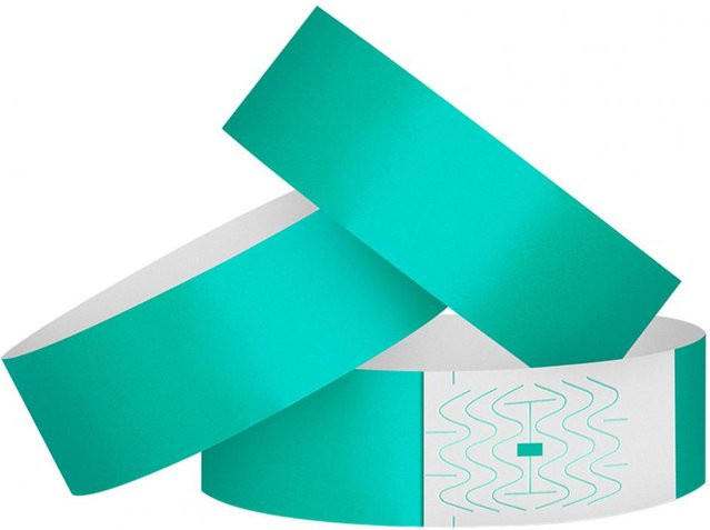Fashion Maker 2 Papier-Armbänder, see-blau, Unisex, 100 Stück - Bild 1