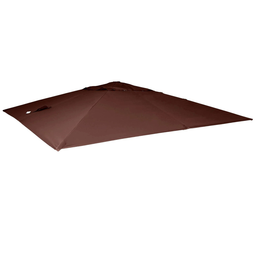 Ersatzbezug für Luxus-Ampelschirm MCW-A96 aus Polyester, Farbe: Braun, Maße: 3 x 4 m (Ø 5 m) - Bild 3