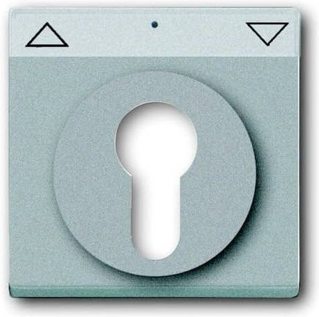 Busch-Jaeger Abdeckung für Schlüsselschalter und Schlüsseltaster Future Linear in Weißaluminium RAL 9006 2CKA001710A3662 - Bild 1