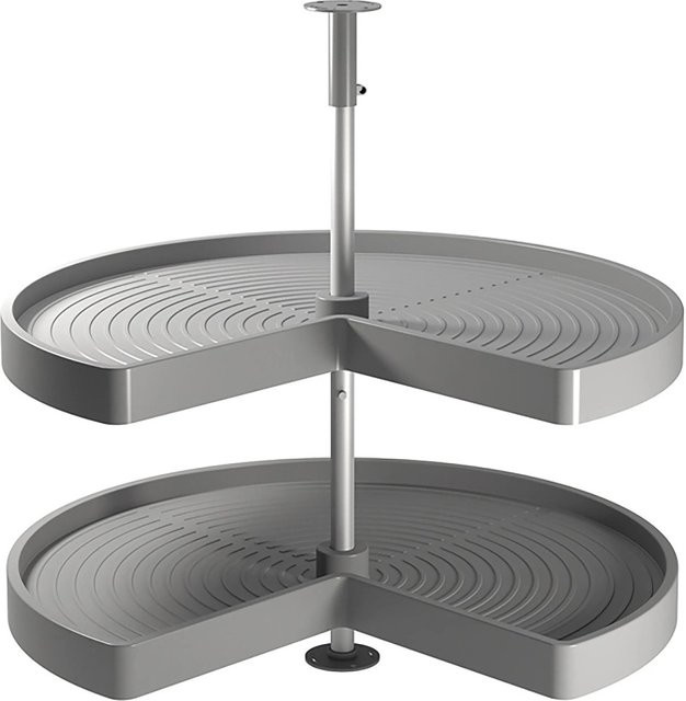 Emuca Lot Drehplatten Shelvo 3 und 4 für 800 mm Modul aus Kunststoff und Aluminium in Weiss - Bild 1