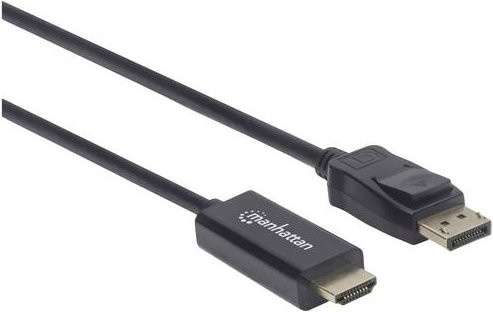 Manhattan DisplayPort auf HDMI Adapterkabel Schwarz, Länge: 1,00 m - Bild 1
