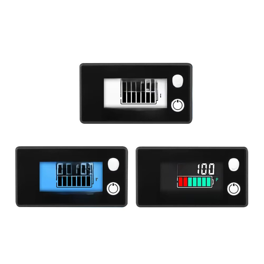 occkic 6133A LCD Digital Meter zur Batterie Kapazitätsanzeige für Lithium-Ionen und Eisenphosphat Batterien, Voltmeter DC 8-100V, Schwarz oder Weiß - Bild 3