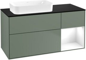 V&B Waschtischunterschrank Finion in Weiß lackiert, B/T: 120 x 60 cm - Bild 1