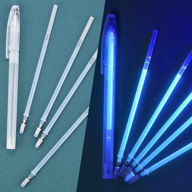 Kreative Magie UV Licht Unsichtbare Tinte Stifte und Nachfüllset für Kinder zum Gestalten von Leder und Schuhen - Bild 1