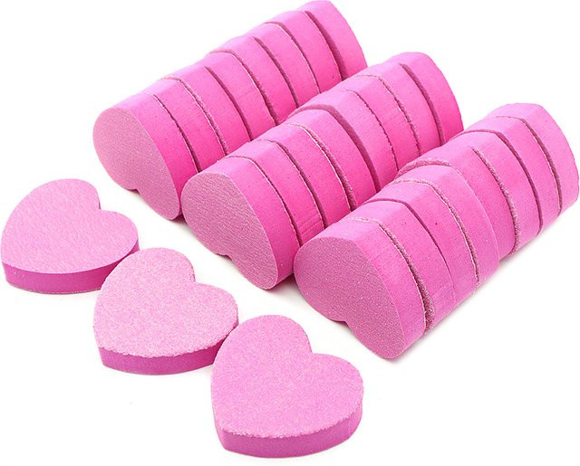 JEARLYU Nagellack Puffer Herz Mini Polierblock, Maniküre und Pediküre - Bild 1