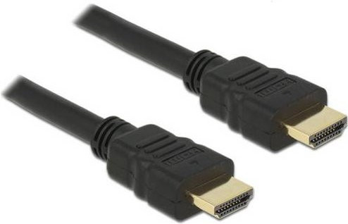 Delock HDMI Anschlusskabel mit Ethernet/LAN, 4K UHD, Schwarz, Länge: 1,5 m - Bild 1
