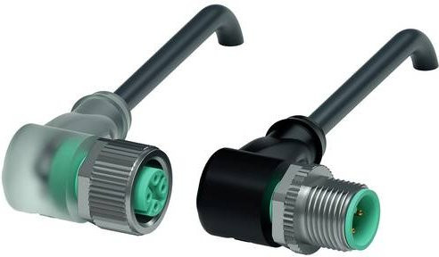 Pepperl+Fuchs Sensor-Aktor-Steckverbinder 240781-100002 konfektioniert, 3-polig, Farbe: Schwarz, Kabellänge: 1 m - Bild 1
