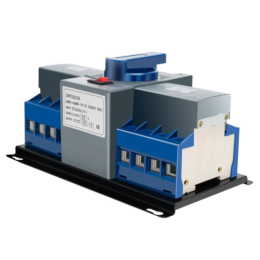 Automatischer Notstrom-Umschaltgerät Transferschalter 6A–63A mit manueller und automatischer Umschaltfunktion für Aufzüge und Überwachungssysteme - Bild 2