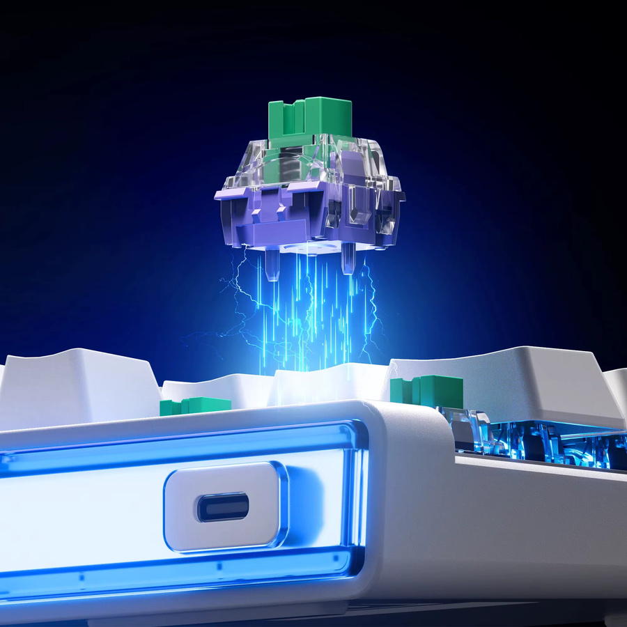 MCHOSE ACE 68 Air Gaming-Tastatur mit Hall-Effekt Magnetic Switches, Rapid Trigger, RGB und 8K Hz Polling Rate in Pink - Bild 3