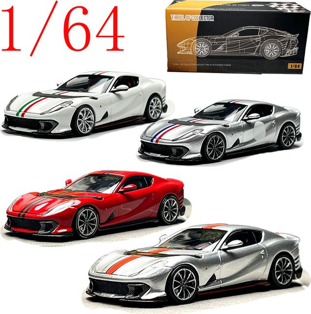 TOC Fuleme Ferrari 812C Sportwagenmodell, Maßstab 1:64, Metall - Bild 1